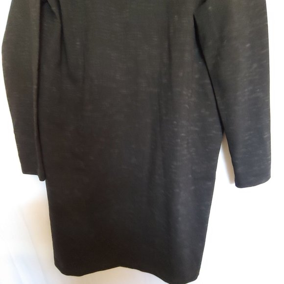 J. Jill Wearever black/gray long sleeve turtle neck knee length dress S pockets - Picture 5 of 15